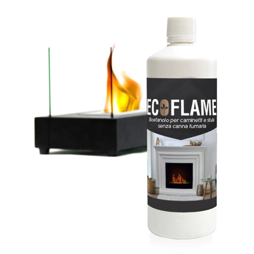 BIOETANOLO ECOFLAME 1LT COMBUSTIBILE ECOLOGICO PER BIOCAMINI CAMINETTI