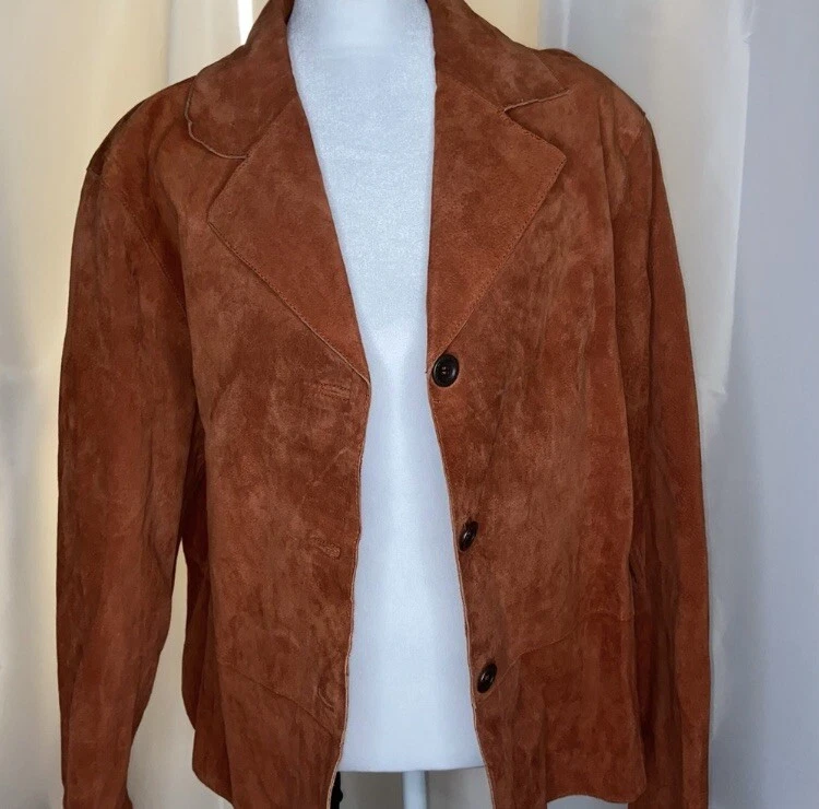 Chico’s Women’s 100% Leather Jacket size 2.         (P) Foto 2 de 4