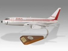 Boeing 737-200 Pacific Southwest Airlines Desk Wood Airplane Model Large 1/72