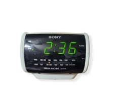 Sony ICF-C112 Dream Machine - White Alarm Clock AM/FM Radio Snooze