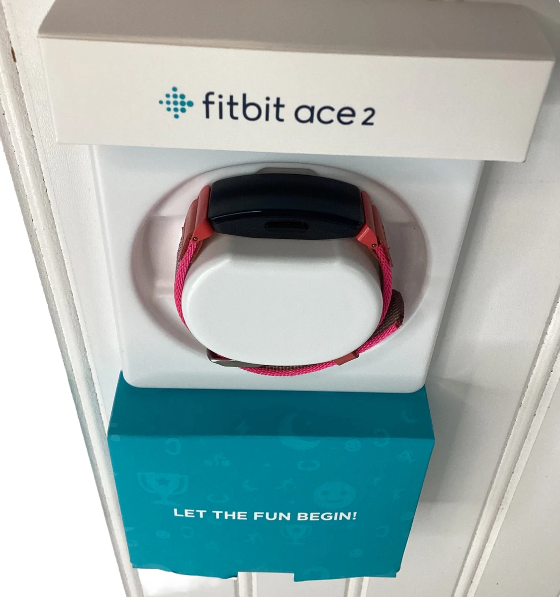 Fitbit Ace 2 Activity Tracker for Kids 6 Grape And Pink Bands
