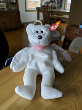Ty Beanie Baby Halo Bear - MAKE OFFER  THERE ARE NO BAD OFFERS 