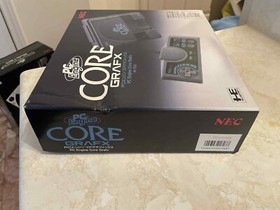 NEC PC Engine CoreGrafX Black Console (NTSC-J Japan Import) CIB Complete *NICE*