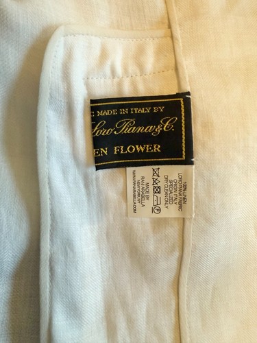 RANI ARABELLA With LORO PIANA "Linen Flower" White Blazer Jacket Medium - NTSF - Picture 4 of 9