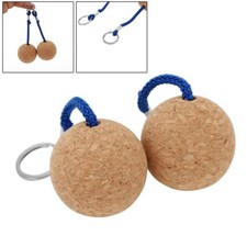 Floating Cork Keyring Ball Wooden 50mm Accessories Ball Cork Equipement Key