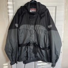 Firstgear First Gear 2XL Mens Rainman Motorcycle Packable Rain Jacket Reflective