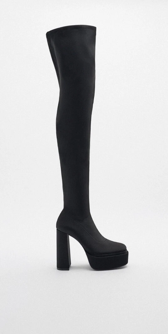 Botas over the knee zara sales