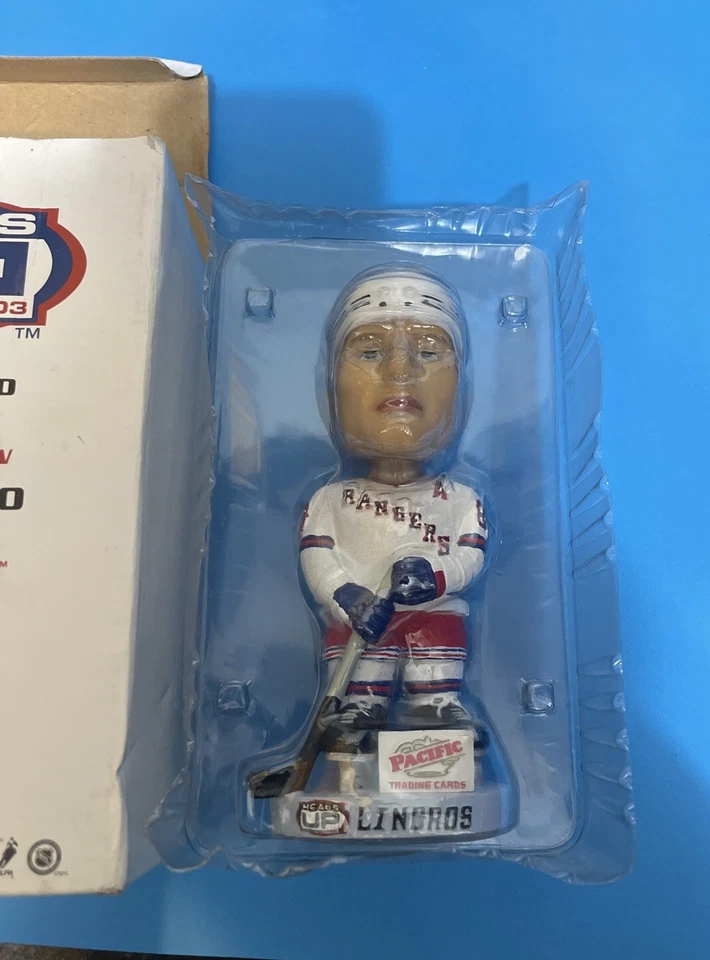 New York Rangers Eric Lindros Bobble Head 2003/1000 NHL Hockey edición limitada Foto 2 de 3