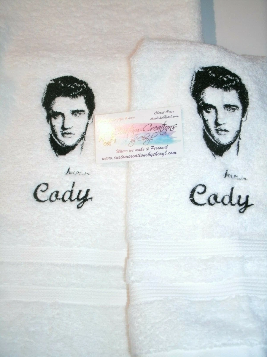 Elvis Personalized Dish Kitchen Hand Towels ANY COLOR eBay