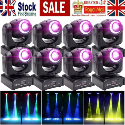 150W RGB Moving Head Stage Light LED Spot Beam DMX 8GOBO DJ Disco Party Light
