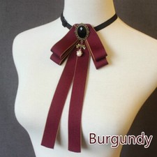 Women Bow Tie Pre Tied Classic Diamante Satin Wedding Party Suit Men Shirt Decor