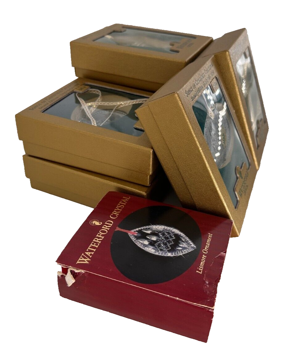 Waterford crystal ornaments collection lot of 8 eBay