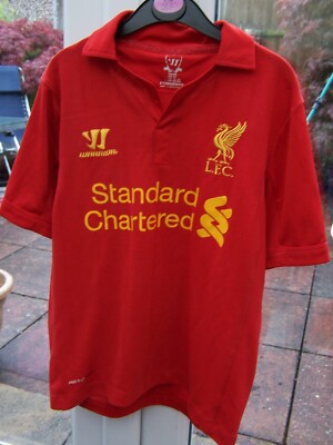 Liverpool 2012-13 Warrior Red  Football Shirt Size Medium Boys ( approx 30/32'' )