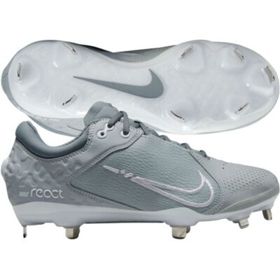Nike Women's Softball Shoes W Hyperdiamond 4 Elite Grey Size 9 US