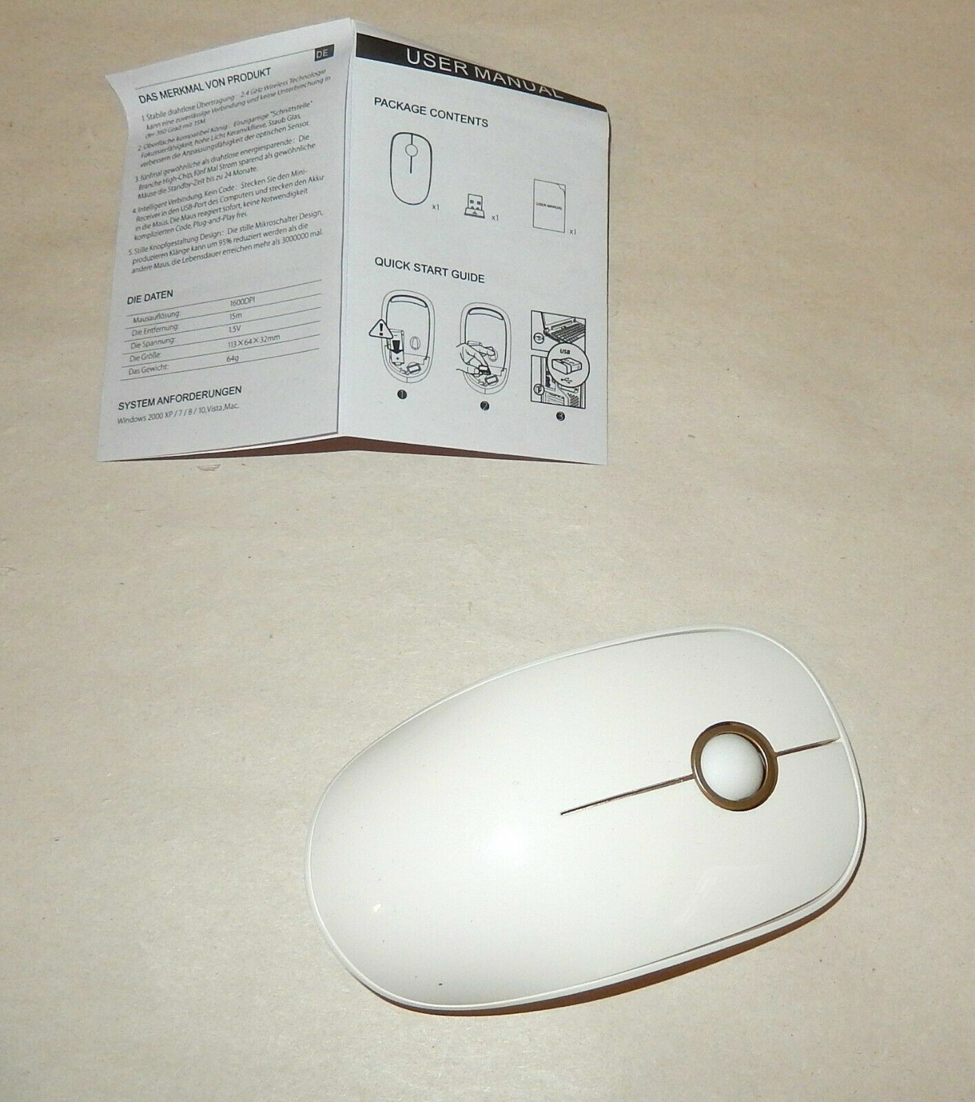 Qtuo Ultra Quiet Wireless Mouse 2 4ghz Quiet Clicking Sound Gepc071aj For Sale Online Ebay