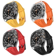 Rugged Case with Silicone Watch Band For Samsung Watch Ultra 2025/2024 47mm
