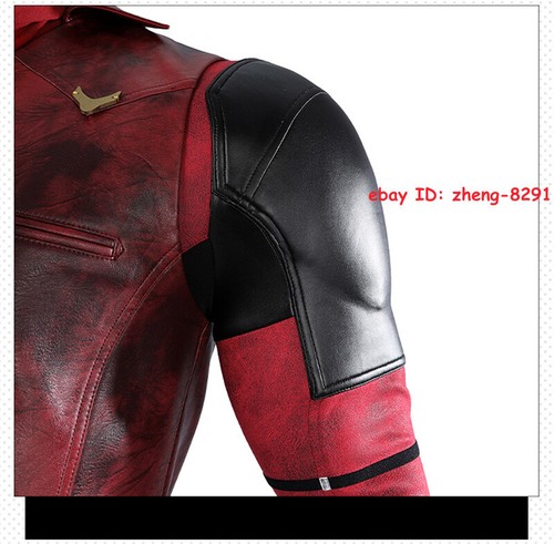 Deadpool & Wolverine Cosplay Costume Outfit Cowboy Deadpool Full Set Wade Wilson - Picture 9 of 28