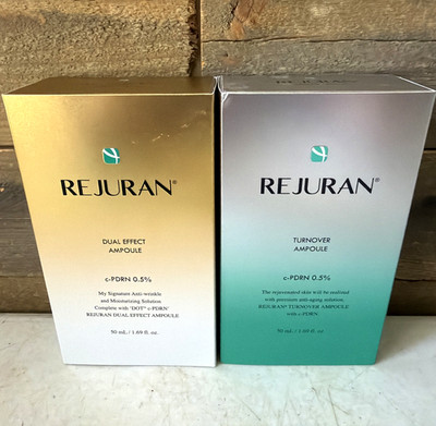 REJURAN Jumbo Ampoule Set (50ml) Turnover + Dual Effect   $147 Value