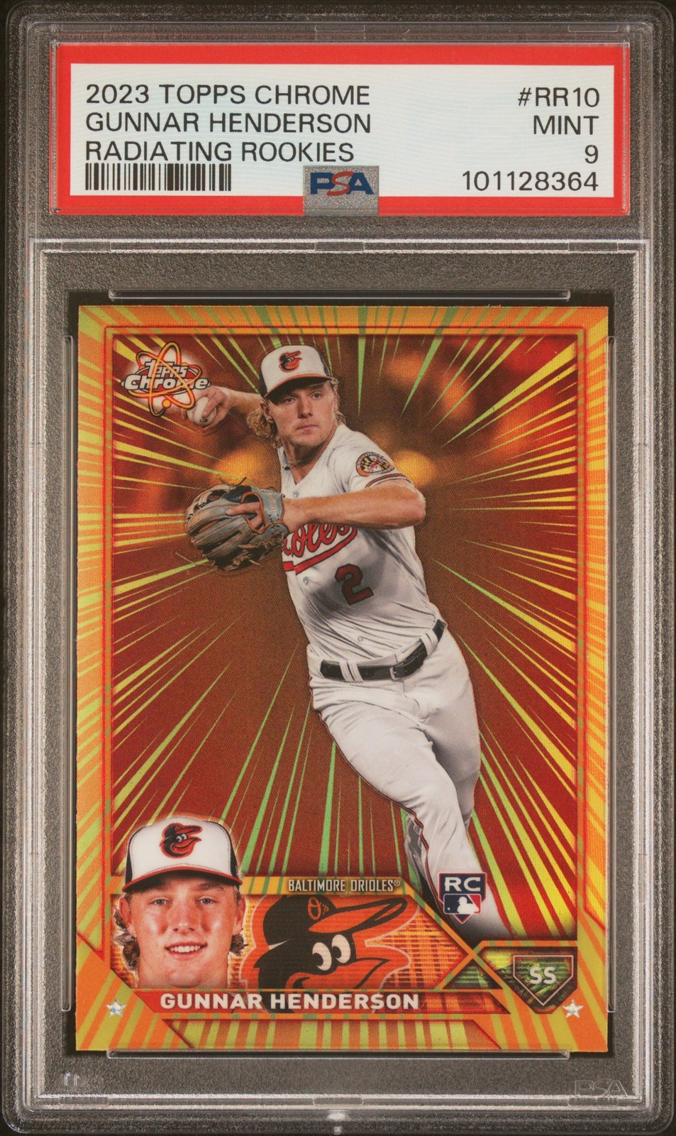 2023 Topps Chrome - Gunnar Henderson Radiating Rookies | PSA 9 -  SSP | Rookie