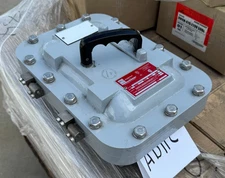EGS APPLETON 20 AMP EXPLOSION PROOF BREAKER BOX AEAB12620S AD11C 600 V 2 PH 5 OU