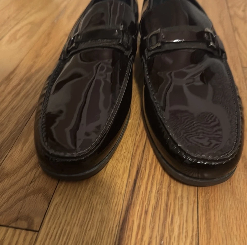 Mocasines Hombre Salvatore Ferragamo Marrón Excelente Estado Talla 9.5 Foto 2 de 4