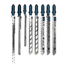 8-Piece Jig Saw Blade Set T-Shank Double-Sided And Skeleton Spyder 300097
