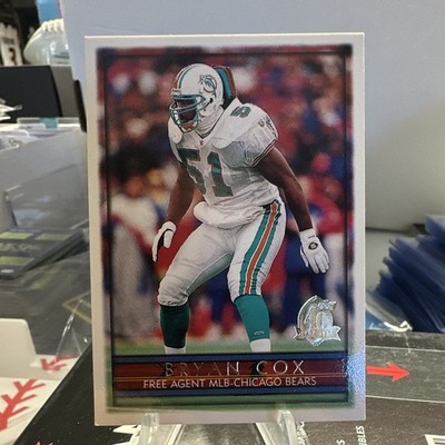Topps 1996 Bryan Cox #45 Rookie Miami Dolphins/Chicago Bears Football Card