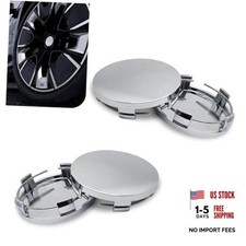 Car Wheel Center Cap, 2.36" OD 2.2" ID Wheel Center Hub Cap Cover, 4 PCS Silver