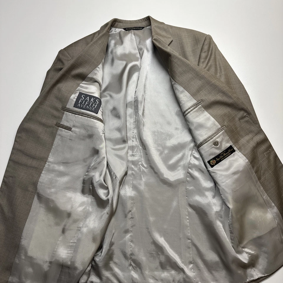 Saks Fifth Avenue Loro Piana Blazer Men’s 44R Made In Canada - Image 4 of 4