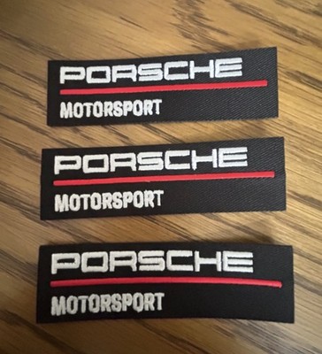 PORSCHE 3er SET RENNWAGEN AUFBÜGELN/AUFNÄHEN FLICKEN