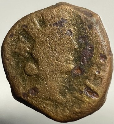 Roman Provincial 27BC-14AD Coin Reign of Augustus Neptune Goddess Fortuna Scarce