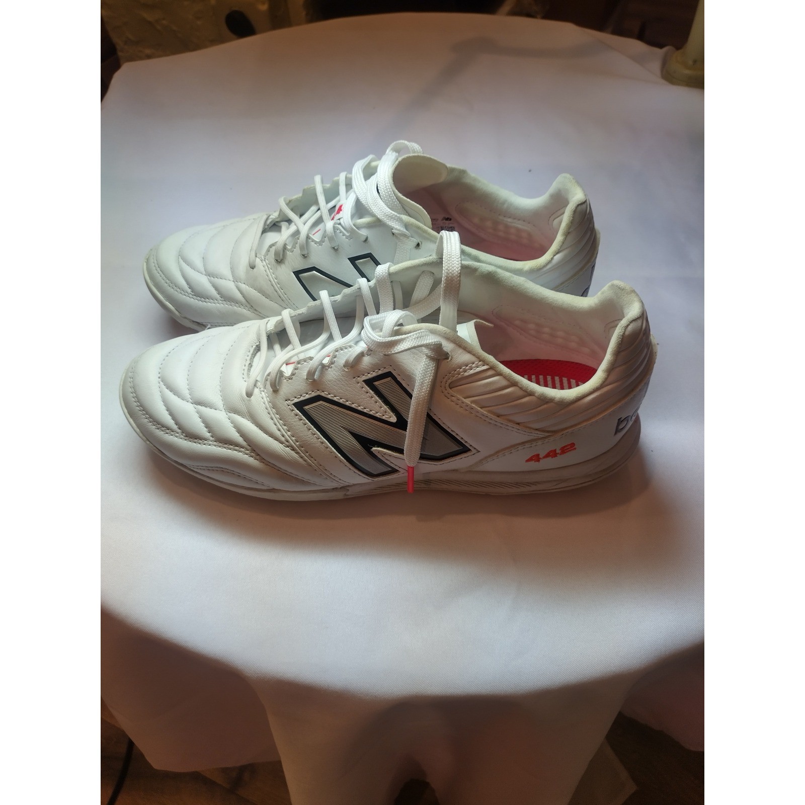 New Balance 442 v2 Team TF White Silver Soccer Turf Shoes MS41TWT2 Mens 9.5 2E thumbnail 3