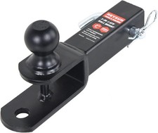 864209 3-in-1 Atv Utv Trailer Hitch Ball Mount W 2 Ball Fits 2 Receiver