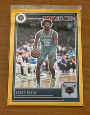 2023-24 LEAKY BLACK 06/10 PANINI HOOPS PREMIUM STOCK GOLD PRIZM ROOKIE RC #248