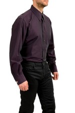 Dolce & Gabbana Men's Purple Long Sleeve Dress Shirt US 17 IT 43