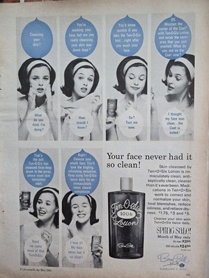 1963 Bonne Bell 1006 Ten-o-six Lotion Your face never had it so clean ad