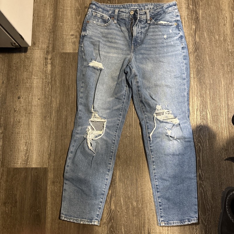 Old Navy Size Six Petite High Raise O.g. Straight Secret Slim Pockets 