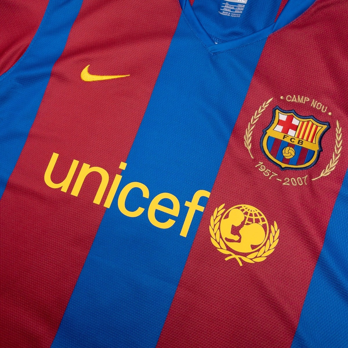 Nike FC Barcelona Xavi Soccer Jersey Men's XL Slim 2007-2008