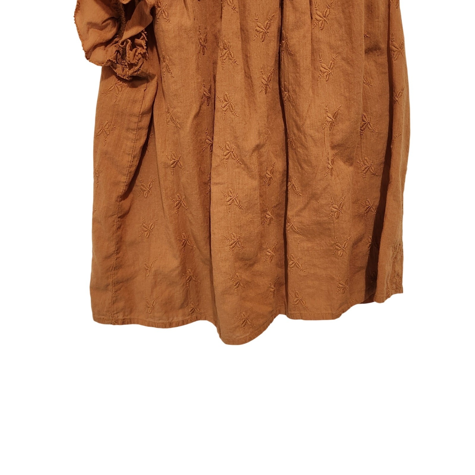 Universal Thread Earthy Orange Brown Embroidered … - image 4