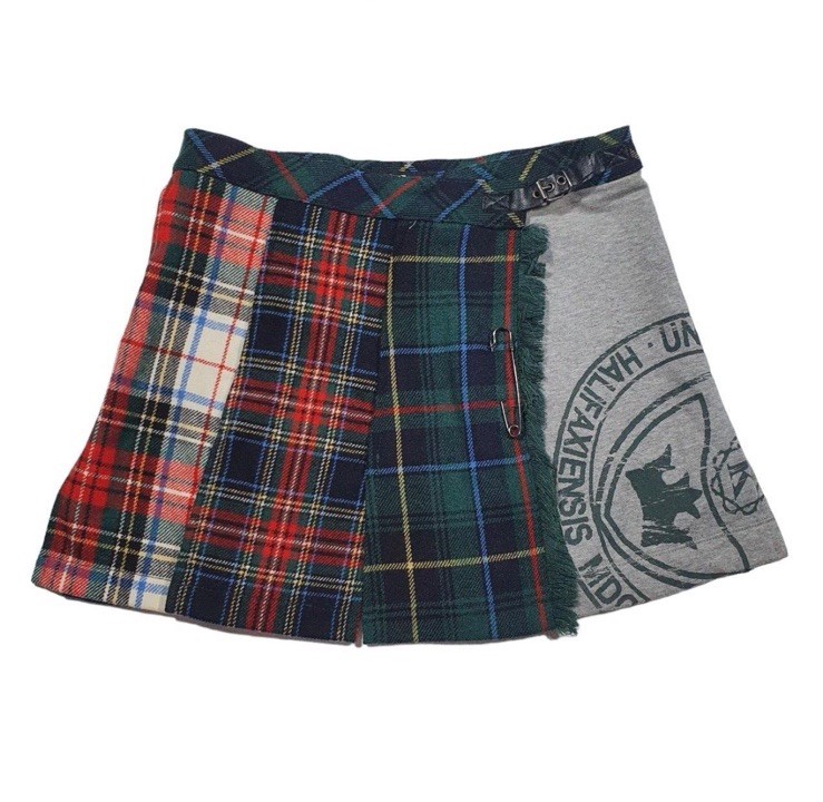 Vintage 2000s Y2K Killah by Miss Sixty Plaid Tartan Punk Wool Mini Skirt Size XS