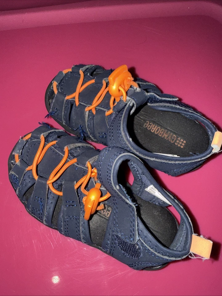 Lote de 2 Sandálias Masculinas Tamanho 7 e 8 – Sapatos Gymboree & Eddie Bauer Verão Externo - Imagem 4 de 4