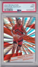 2024 Panini Revolution Sunburst Immanuel Quickley #56 17/75 PSA 9