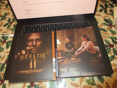 HERETIC (Blu-Ray, 2024) A24 Limited Edition In Slipcase w/Postcard art cards