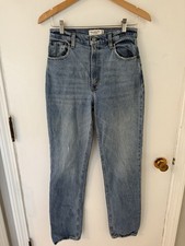 Abercrombie Fitch Womens 29 L Jeans The 90s Straight Ultra High Rise Medium Wash