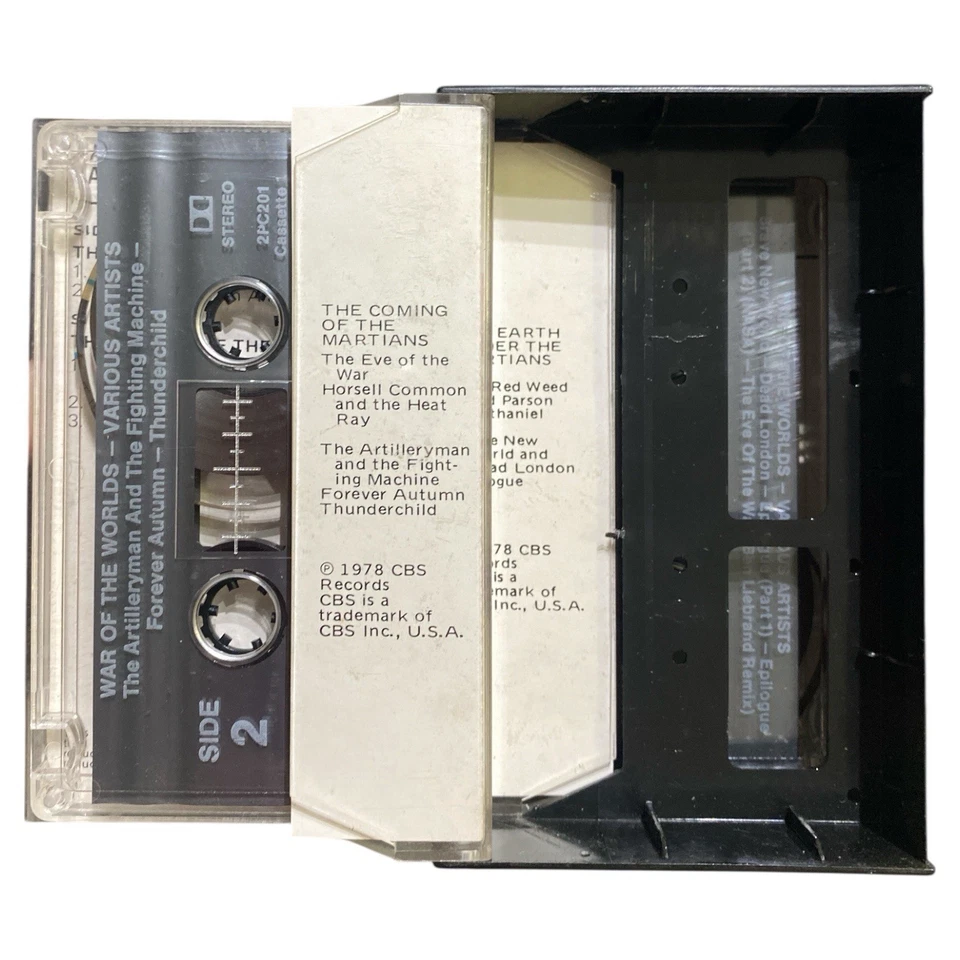 Jeff Wayne's War of the Worlds 1978 Double 2 Cassette Tape AUS Pressing 2PC 201 - Image 4 of 4