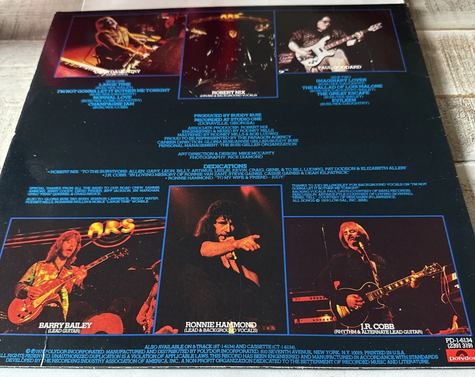 ATLANTA RHYTHM SECTION - CHAMPAGNE JAM - VINYL ALBUM - Image 3 of 4