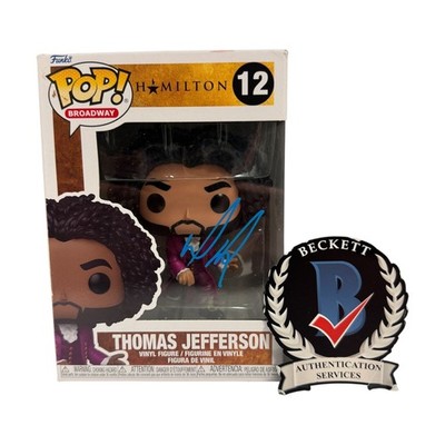 Daveed Diggs Signed Autograph Hamilton Funko Pop 12 Beckett BAS Thomas  Jefferson