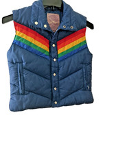 Vintage Sergio Valente Rainbow Vest 70s Disco That 70s Show Kelso Mork