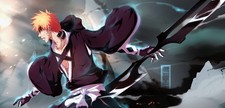 Anime bleach kurosaki ichigo art screenshot mecha Gaming Mat Desk 59248