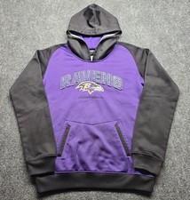 Baltimore Ravens NFL Team Apparel Hoodie Pullover Sweatshirt Youth 14/16 LARGE
